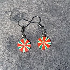 Colorful Swirl Dangle Earrings
